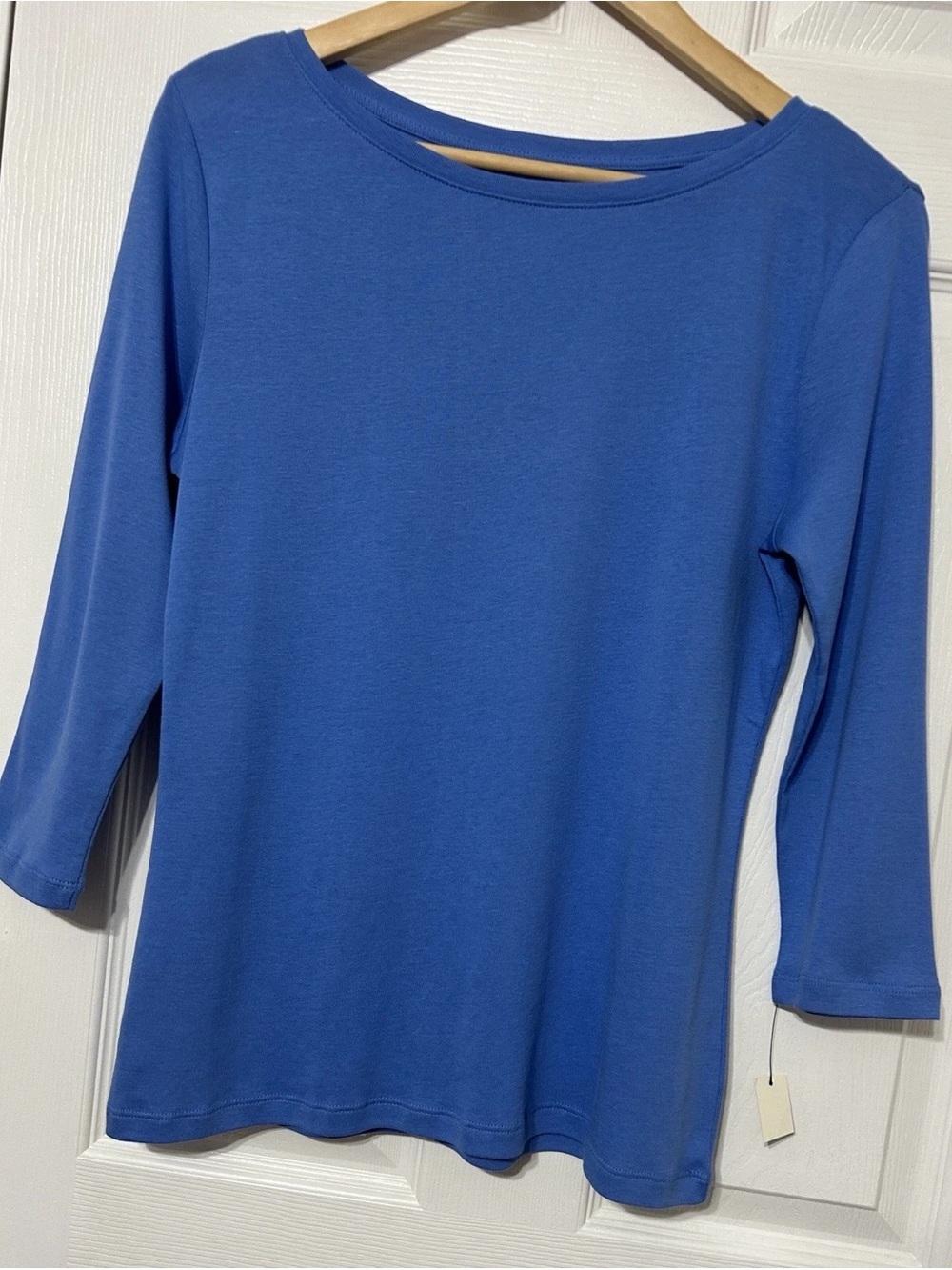 Talbots Royal Blue Long-Sleeve Boatneck Tee